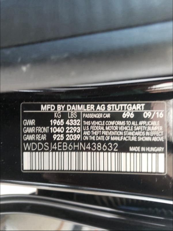 Photo 9 VIN: WDDSJ4EB6HN438632 - MERCEDES-BENZ CLA 250 