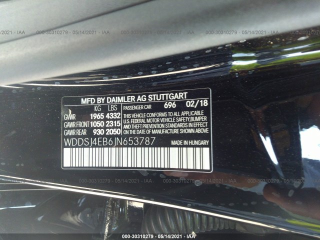 Photo 8 VIN: WDDSJ4EB6JN653787 - MERCEDES-BENZ CLA 