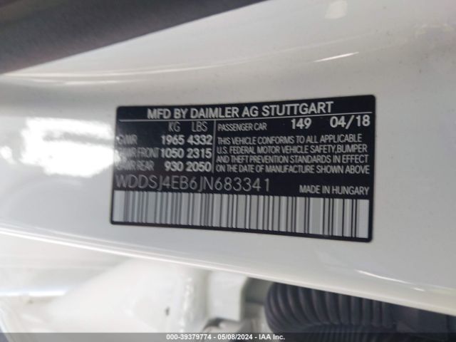 Photo 8 VIN: WDDSJ4EB6JN683341 - MERCEDES-BENZ CLA 250 