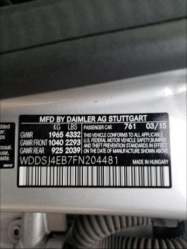 Photo 9 VIN: WDDSJ4EB7FN204481 - MERCEDES-BENZ CLA 250 