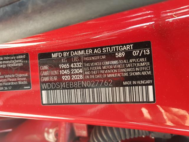 Photo 9 VIN: WDDSJ4EB8EN027762 - MERCEDES-BENZ CLA 250 