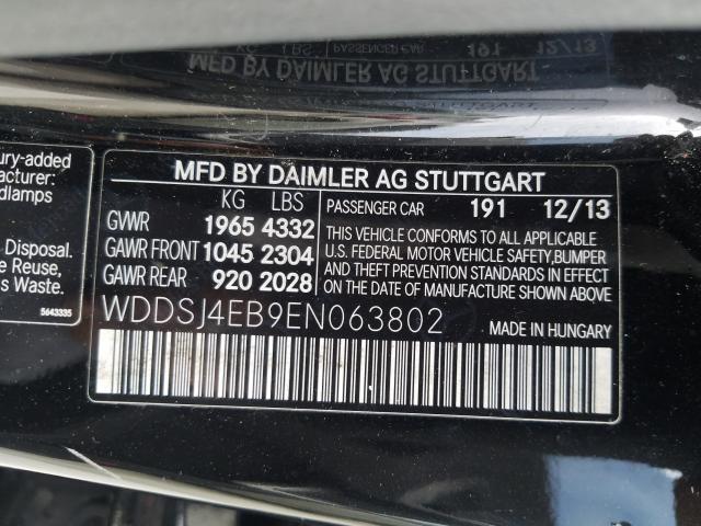 Photo 9 VIN: WDDSJ4EB9EN063802 - MERCEDES-BENZ CLA 250 