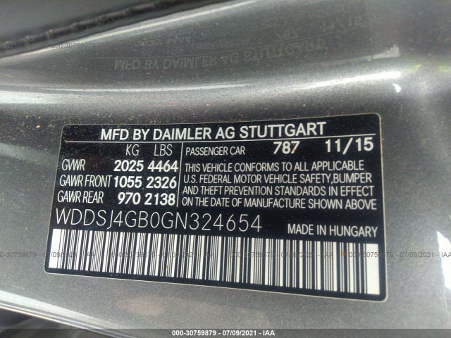 Photo 8 VIN: WDDSJ4GB0GN324654 - MERCEDES-BENZ CLA 