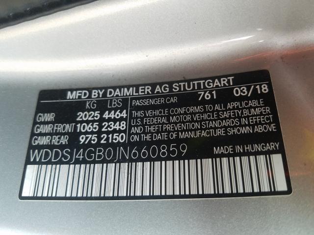 Photo 9 VIN: WDDSJ4GB0JN660859 - MERCEDES-BENZ CLA 250 4M 