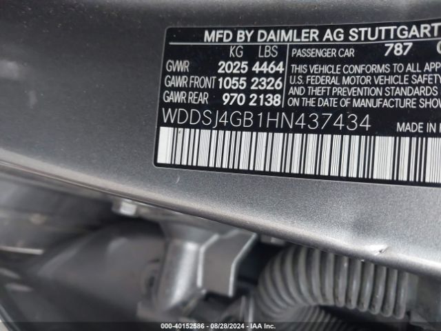 Photo 8 VIN: WDDSJ4GB1HN437434 - MERCEDES-BENZ CLA-CLASS 