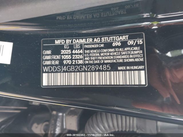 Photo 8 VIN: WDDSJ4GB2GN289485 - MERCEDES-BENZ CLA 250 