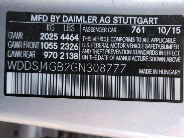 Photo 9 VIN: WDDSJ4GB2GN308777 - MERCEDES-BENZ CLA 250 4M 