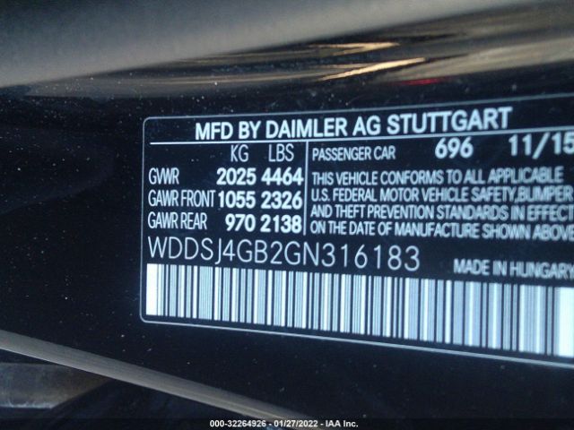 Photo 8 VIN: WDDSJ4GB2GN316183 - MERCEDES-BENZ CLA 