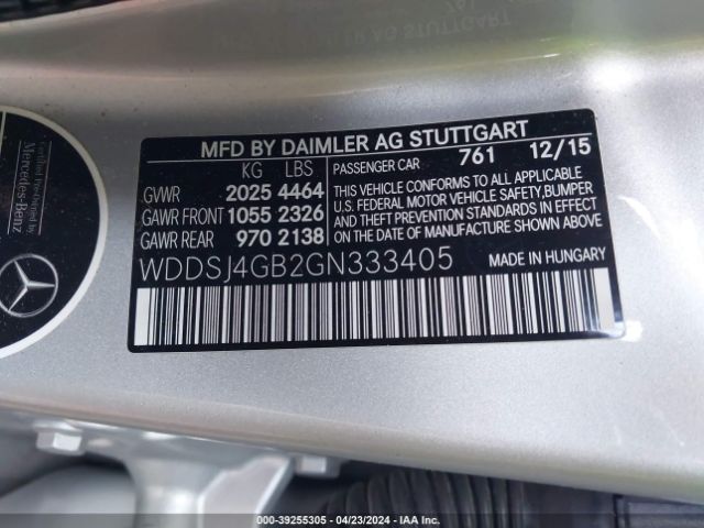 Photo 8 VIN: WDDSJ4GB2GN333405 - MERCEDES-BENZ CLA 