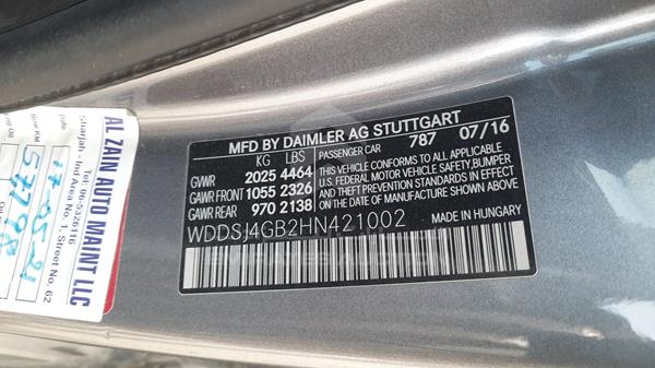 Photo 1 VIN: WDDSJ4GB2HN421002 - MERCEDES-BENZ CLA 45 