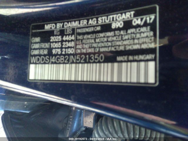 Photo 8 VIN: WDDSJ4GB2JN521350 - MERCEDES-BENZ CLA 250 