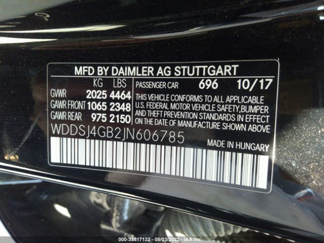 Photo 8 VIN: WDDSJ4GB2JN606785 - MERCEDES-BENZ CLA 