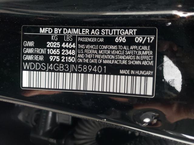 Photo 9 VIN: WDDSJ4GB3JN589401 - MERCEDES-BENZ CLA 250 4M 