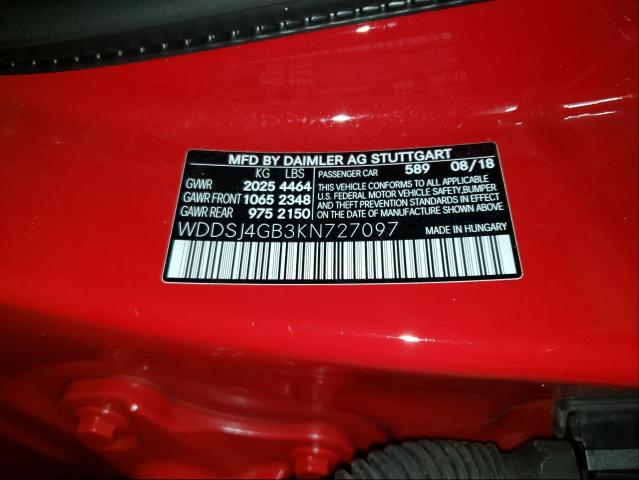 Photo 9 VIN: WDDSJ4GB3KN727097 - MERCEDES-BENZ CLA 250 4M 