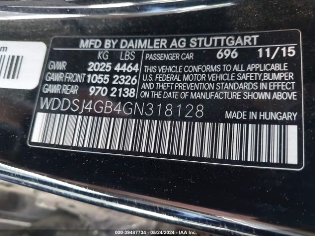 Photo 8 VIN: WDDSJ4GB4GN318128 - MERCEDES-BENZ CLA 250 