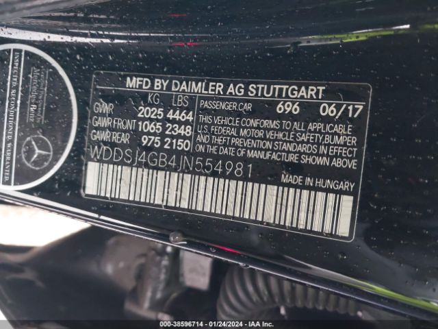 Photo 8 VIN: WDDSJ4GB4JN554981 - MERCEDES-BENZ CLA 250 