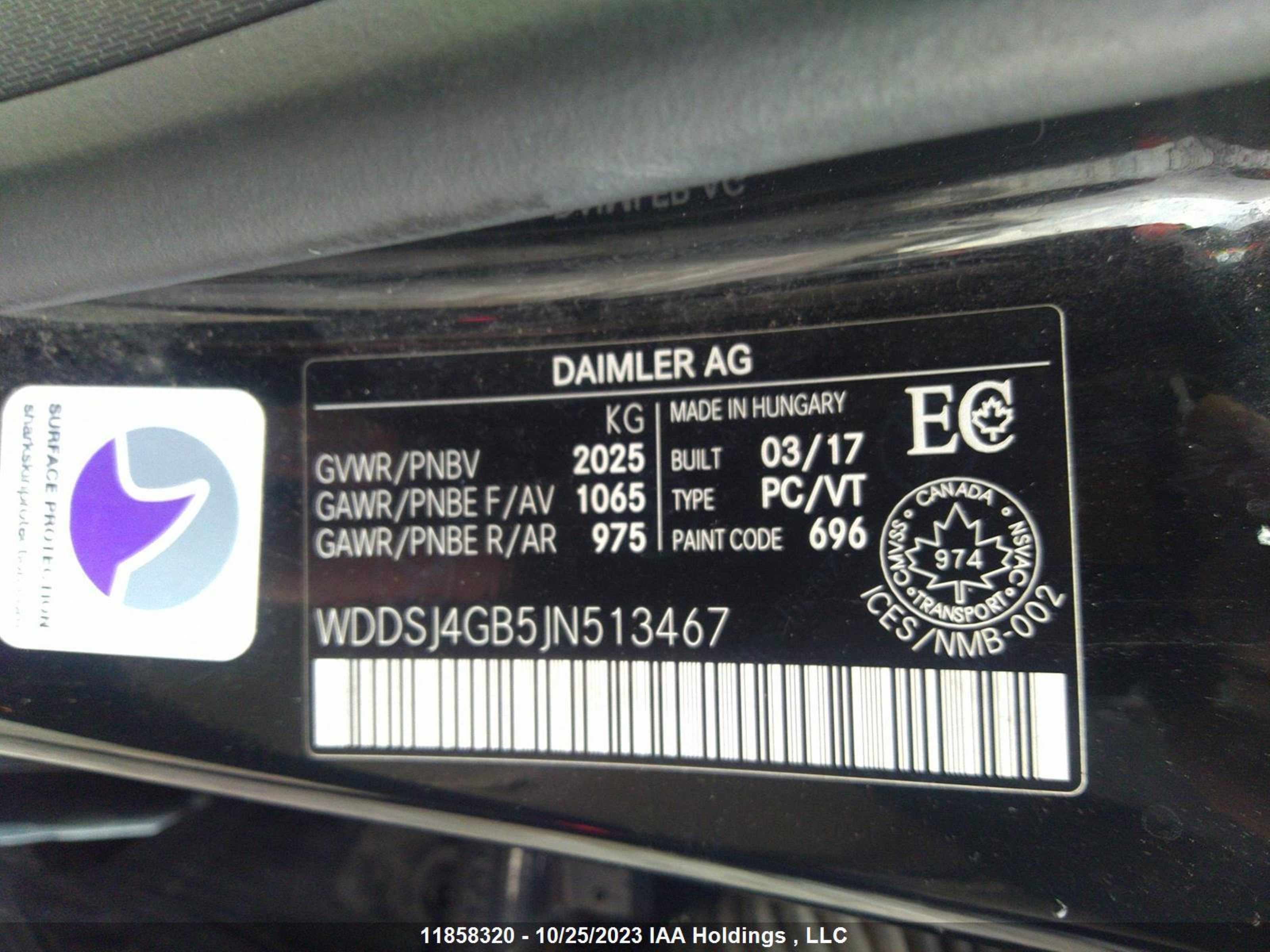 Photo 8 VIN: WDDSJ4GB5JN513467 - MERCEDES-BENZ CLA-KLASSE 