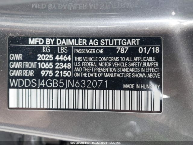 Photo 8 VIN: WDDSJ4GB5JN632071 - MERCEDES-BENZ CLA 250 