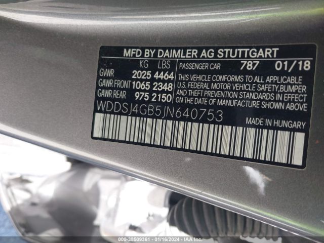 Photo 8 VIN: WDDSJ4GB5JN640753 - MERCEDES-BENZ CLA 250 