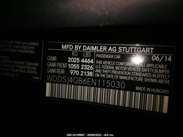 Photo 8 VIN: WDDSJ4GB6EN115030 - MERCEDES-BENZ CLA-CLASS 