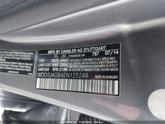 Photo 8 VIN: WDDSJ4GB6EN125248 - MERCEDES-BENZ CLA 250 