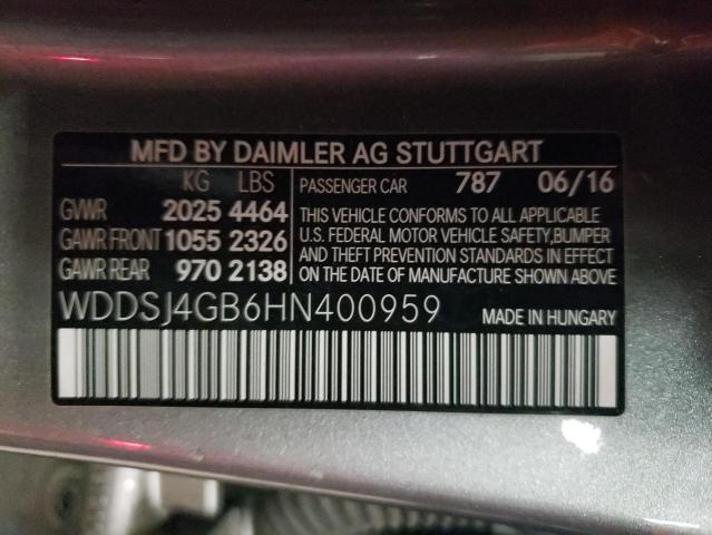 Photo 12 VIN: WDDSJ4GB6HN400959 - MERCEDES-BENZ CLA 250 4M 