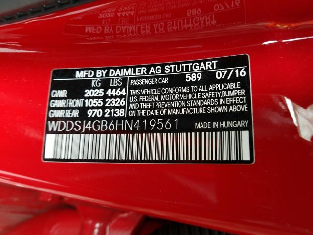 Photo 9 VIN: WDDSJ4GB6HN419561 - MERCEDES-BENZ CLA 250 4M 