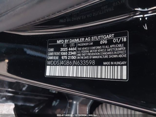 Photo 8 VIN: WDDSJ4GB6JN633598 - MERCEDES-BENZ CLA-CLASS 