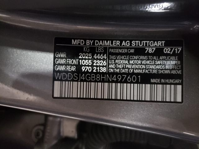 Photo 9 VIN: WDDSJ4GB8HN497601 - MERCEDES-BENZ CLA 250 4M 