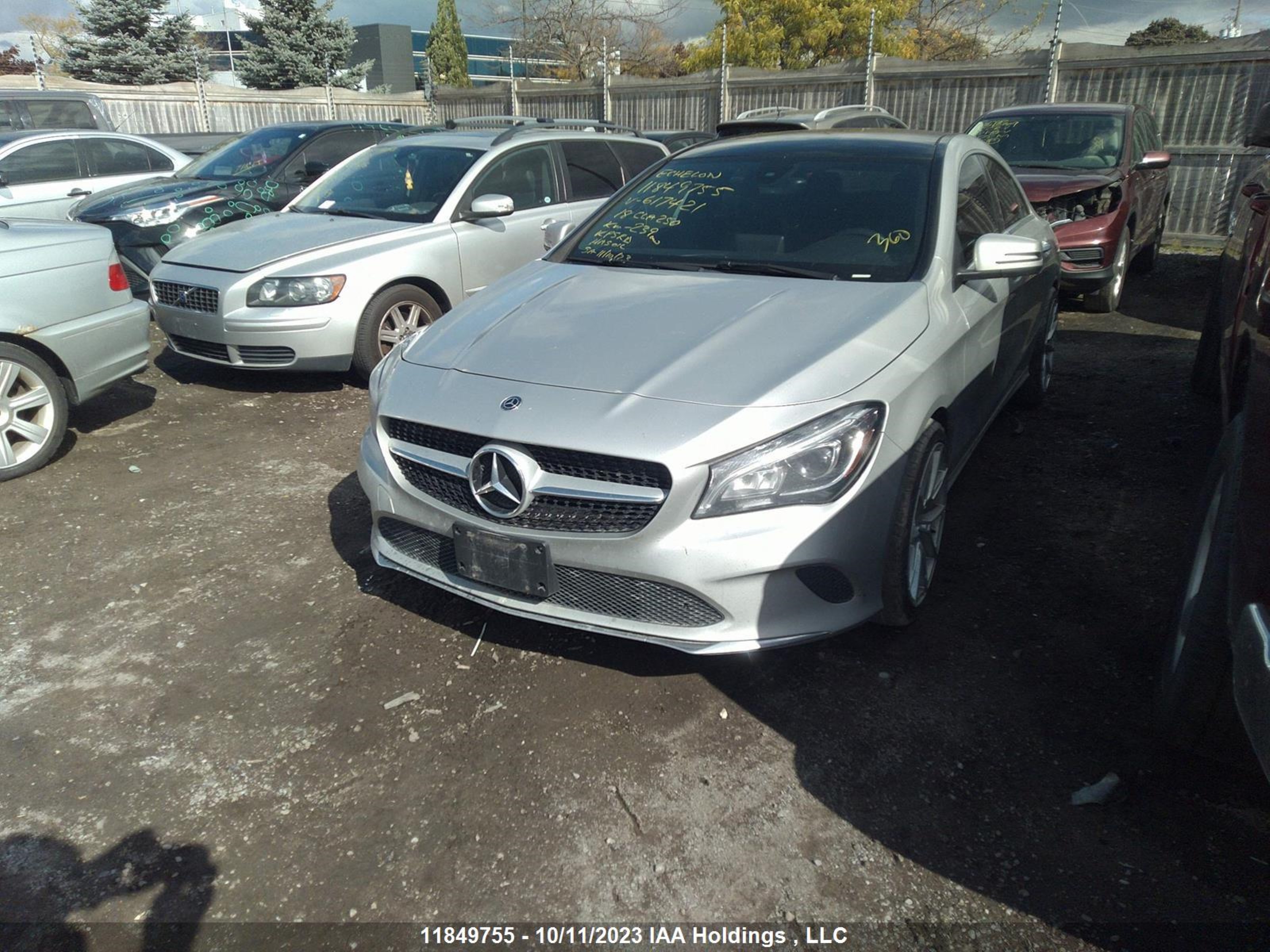 Photo 1 VIN: WDDSJ4GB8JN617421 - MERCEDES-BENZ CLA-KLASSE 