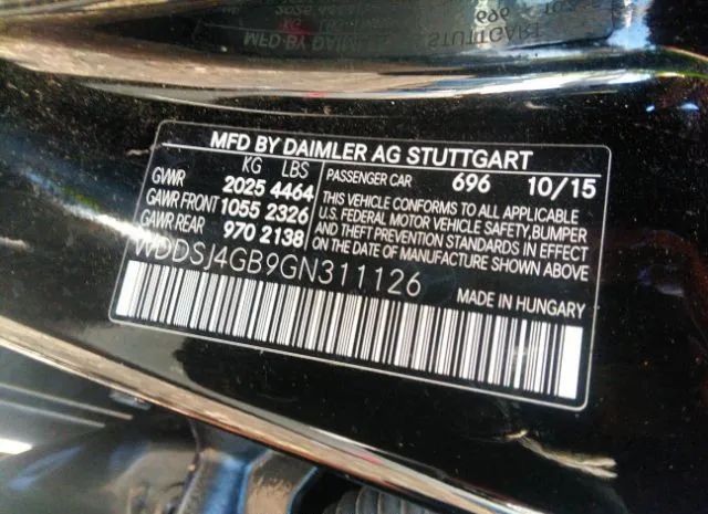 Photo 8 VIN: WDDSJ4GB9GN311126 - MERCEDES-BENZ CLA-KLASSE 