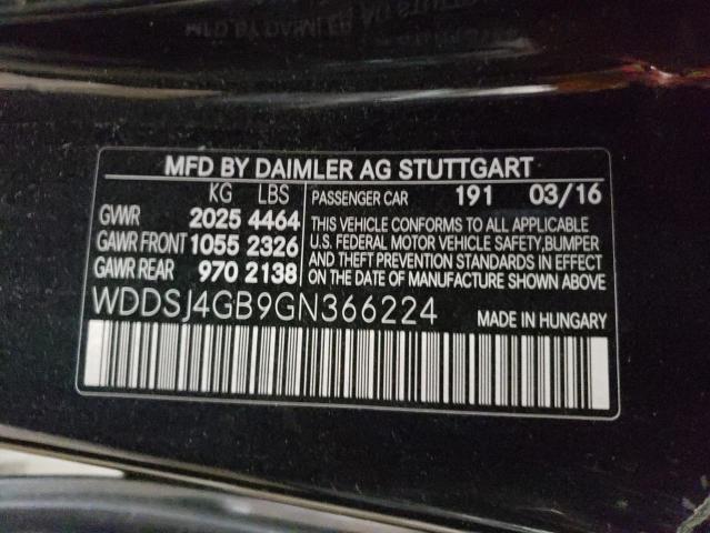 Photo 9 VIN: WDDSJ4GB9GN366224 - MERCEDES-BENZ CLA 250 4M 