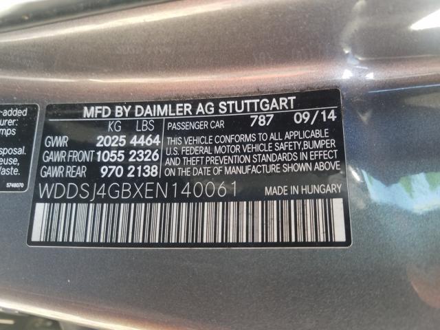 Photo 9 VIN: WDDSJ4GBXEN140061 - MERCEDES-BENZ CLA 250 4M 