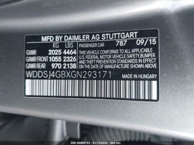 Photo 8 VIN: WDDSJ4GBXGN293171 - MERCEDES-BENZ CLA 250 