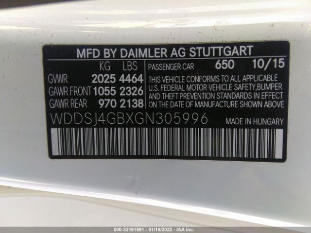 Photo 8 VIN: WDDSJ4GBXGN305996 - MERCEDES-BENZ CLA 