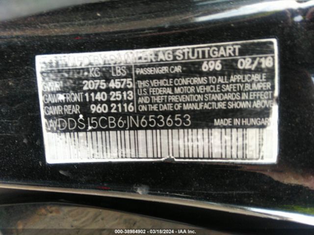 Photo 8 VIN: WDDSJ5CB6JN653653 - MERCEDES-BENZ AMG CLA 45 