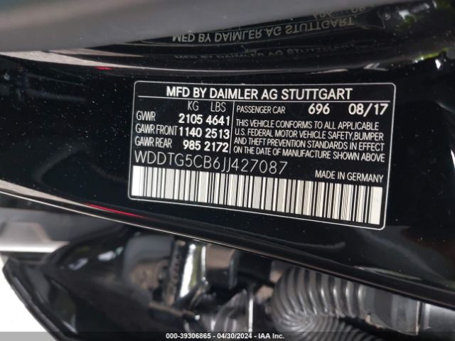 Photo 8 VIN: WDDTG5CB6JJ427087 - MERCEDES-BENZ AMG GLA 45 