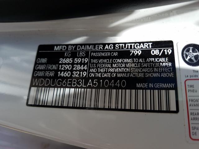 Photo 9 VIN: WDDUG6EB3LA510440 - MERCEDES-BENZ S 450 4MAT 