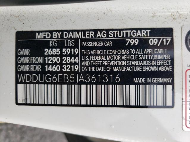 Photo 12 VIN: WDDUG6EB5JA361316 - MERCEDES-BENZ S 450 4MAT 