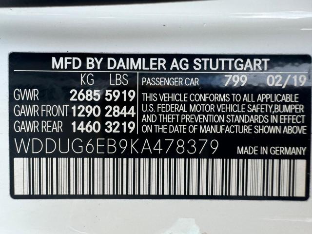 Photo 14 VIN: WDDUG6EB9KA478379 - MERCEDES-BENZ S 450 4MAT 