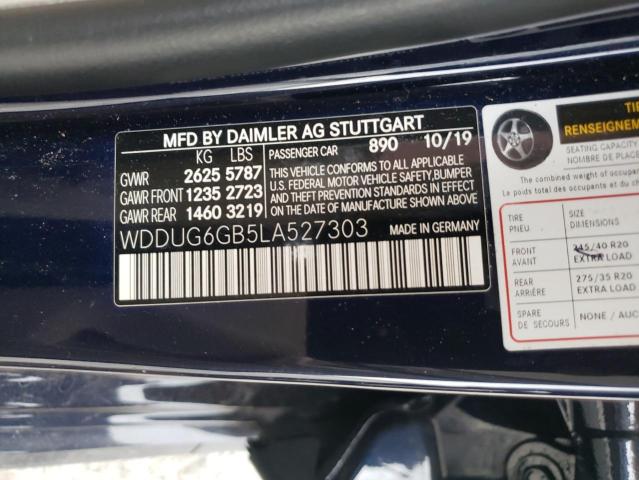 Photo 11 VIN: WDDUG6GB5LA527303 - MERCEDES-BENZ S 450 