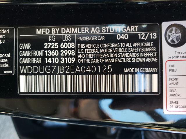 Photo 9 VIN: WDDUG7JB2EA040125 - MERCEDES-BENZ S 63 AMG 