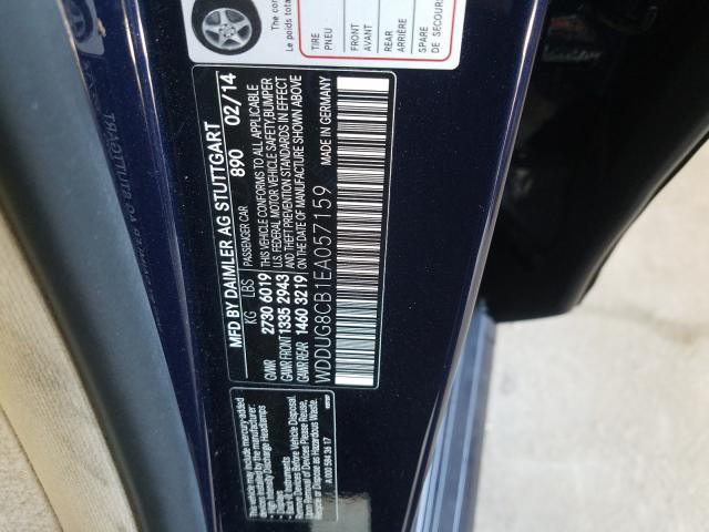 Photo 9 VIN: WDDUG8CB1EA057159 - MERCEDES-BENZ S 550 