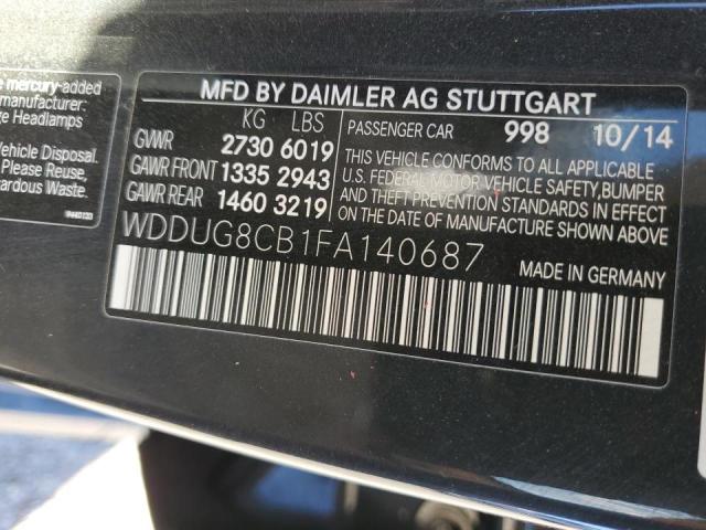 Photo 9 VIN: WDDUG8CB1FA140687 - MERCEDES-BENZ S 550 