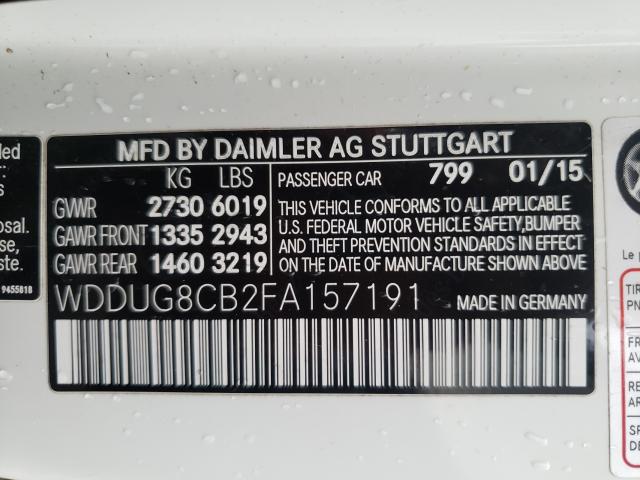 Photo 9 VIN: WDDUG8CB2FA157191 - MERCEDES-BENZ S 550 