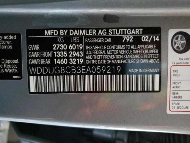 Photo 12 VIN: WDDUG8CB3EA059219 - MERCEDES-BENZ S 550 