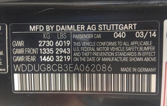 Photo 9 VIN: WDDUG8CB3EA062086 - MERCEDES-BENZ S 550 