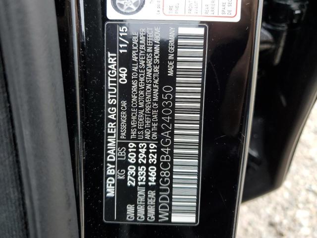 Photo 9 VIN: WDDUG8CB4GA240350 - MERCEDES-BENZ S 550 