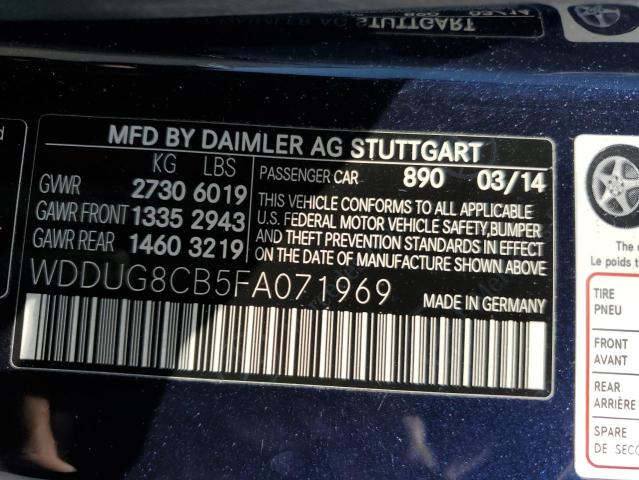 Photo 11 VIN: WDDUG8CB5FA071969 - MERCEDES-BENZ S 550 