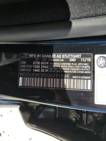 Photo 9 VIN: WDDUG8CB5GA241894 - MERCEDES-BENZ S 550 